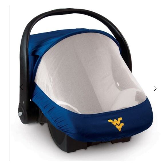 West Virginia Mountaineers NCAA Cozy Cover Combo Pack Sun/Bug & Lightweight Baby - Picture 3 of 5